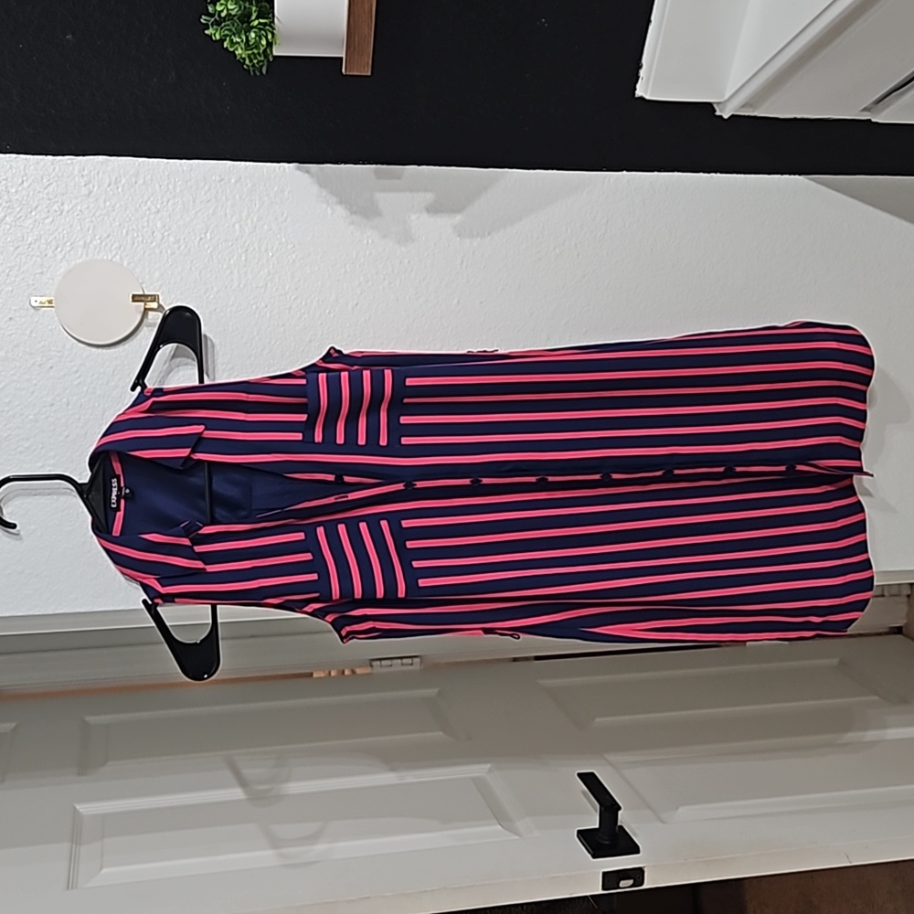 Express Button Down Dress